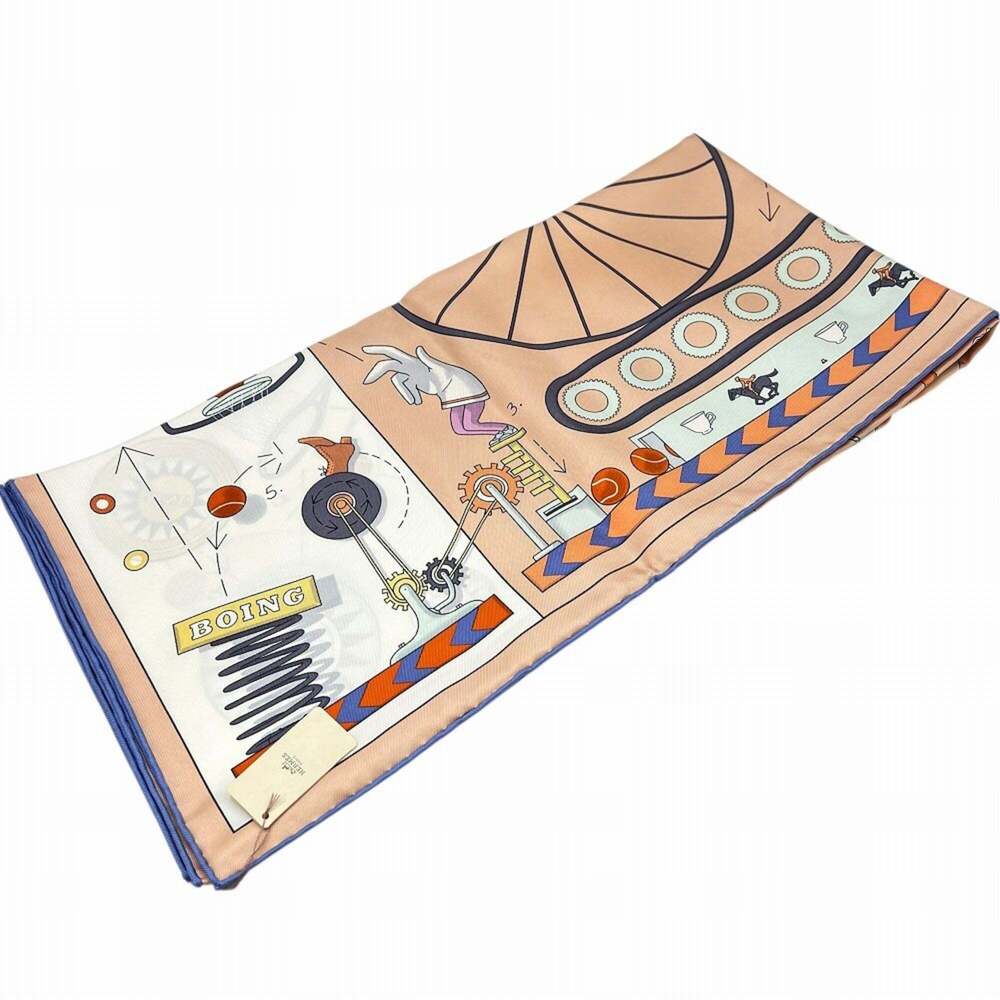 HERMES Pink Silk Scarf - Picture 4 of 11